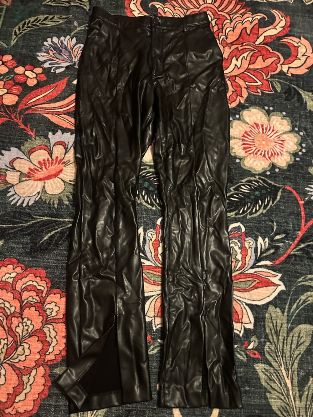 Abercrombie & Fitch Black Faux Leather Skinny Pants Sz 29 / 8